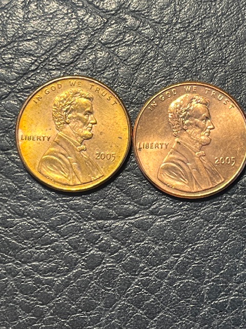Lincoln-Memorial-Cent-2005.-Toning-Or-Improper-Alloyed-?